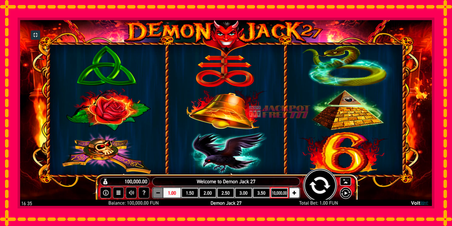 Demon Jack 27 автомат со уникатна механика, слика 1