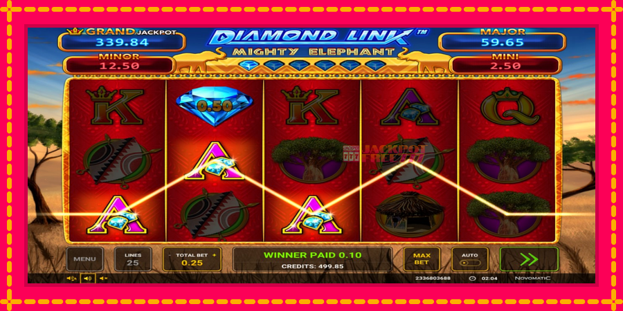 Diamond Link: Mighty Elephant автомат со уникатна механика, слика 2