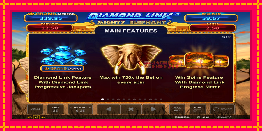 Diamond Link: Mighty Elephant автомат со уникатна механика, слика 3