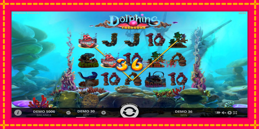 Dolphins Treasure автомат со уникатна механика, слика 2