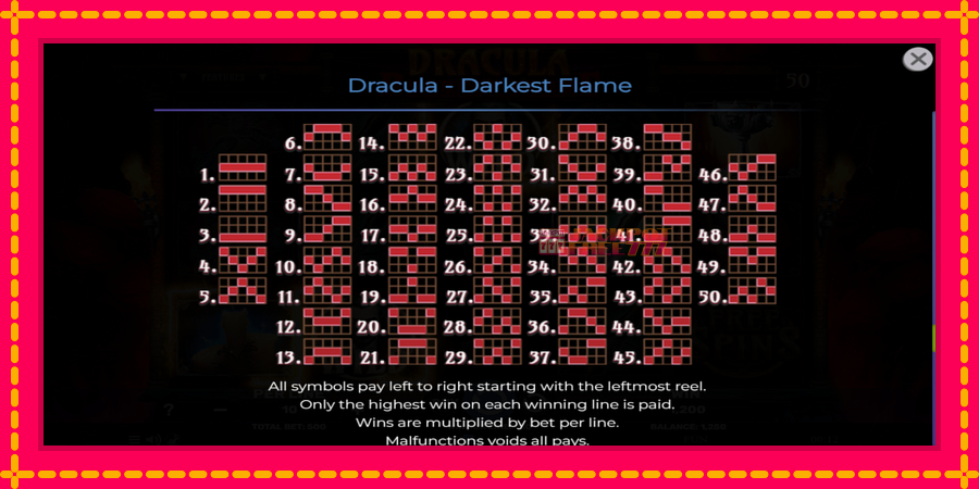 Dracula - Darkest Flame автомат со уникатна механика, слика 7