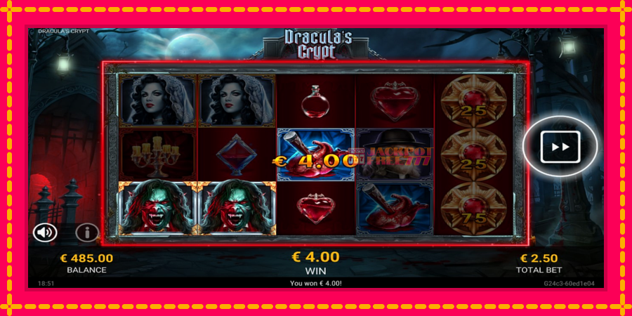 Draculas Crypt автомат со уникатна механика, слика 3