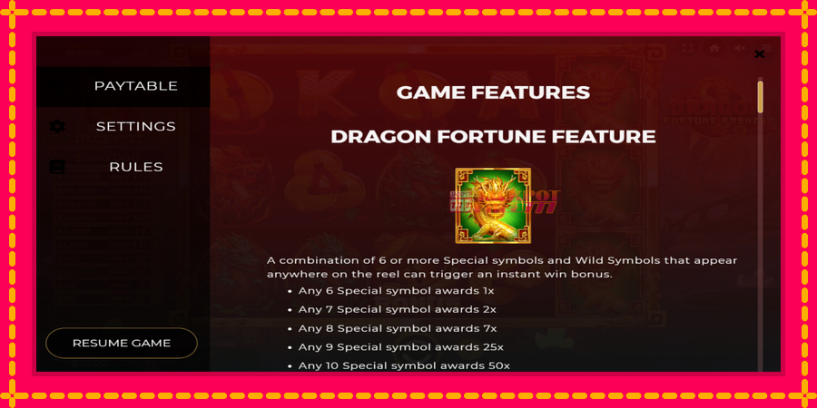 Dragon Fortune Frenzy автомат со уникатна механика, слика 5