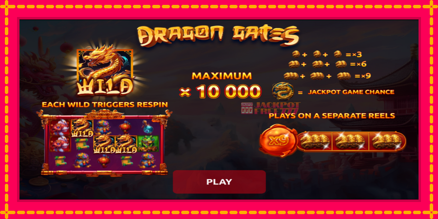 Dragon Gates автомат со уникатна механика, слика 1