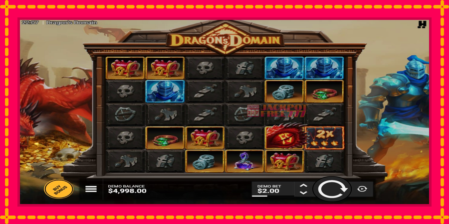 Dragons Domain автомат со уникатна механика, слика 2