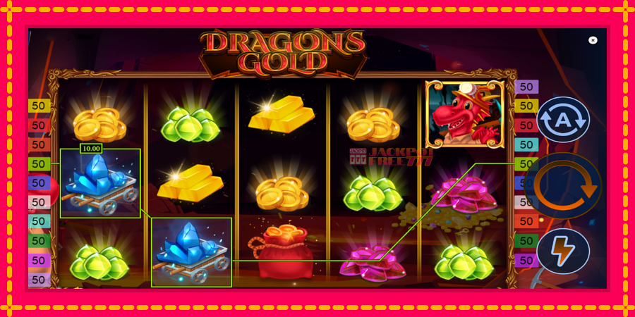 Dragons Gold SL автомат со уникатна механика, слика 4