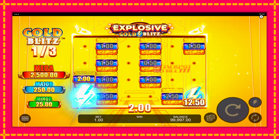 Explosive Gold Blitz автомат со уникатна механика, слика 3