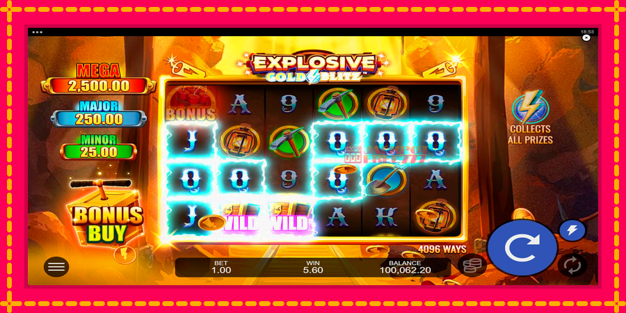 Explosive Gold Blitz автомат со уникатна механика, слика 5