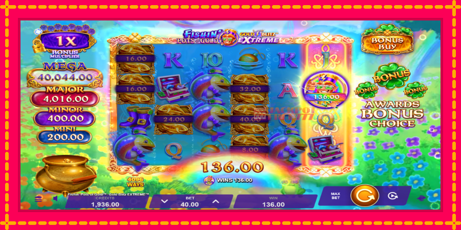 Fishin Pots of Gold: Gold Blitz Extreme автомат со уникатна механика, слика 3