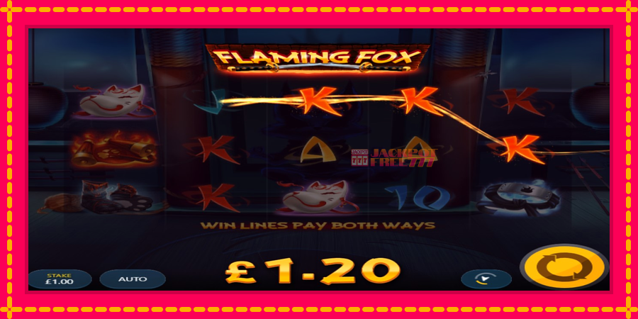 Flaming Fox автомат со уникатна механика, слика 3