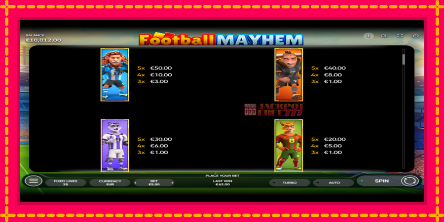 Football Mayhem автомат со уникатна механика, слика 5