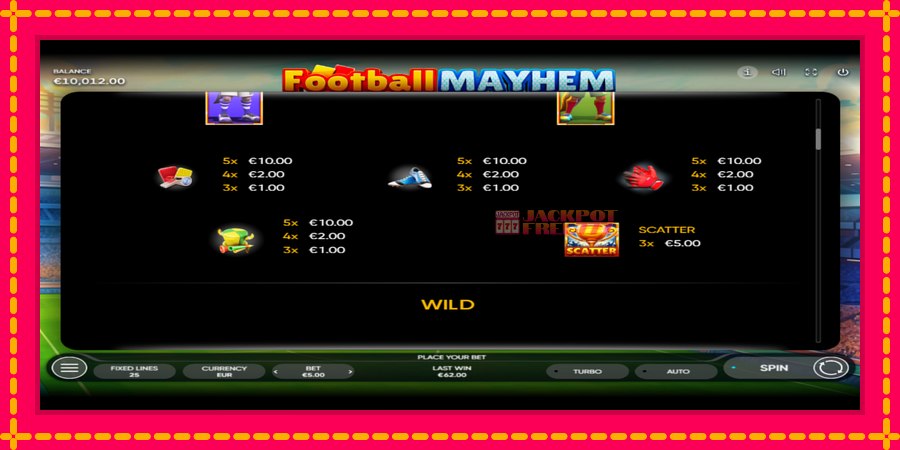 Football Mayhem автомат со уникатна механика, слика 6