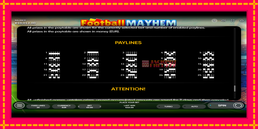 Football Mayhem автомат со уникатна механика, слика 7