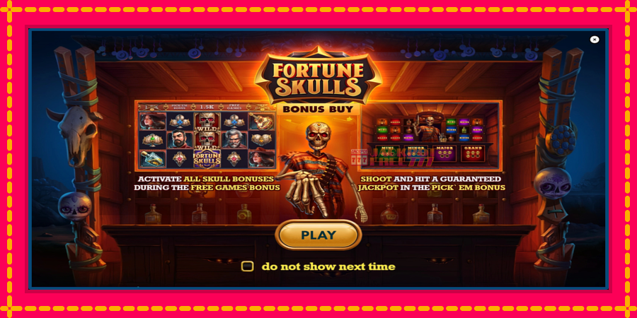 Fortune Skulls Bonus Buy автомат со уникатна механика, слика 1