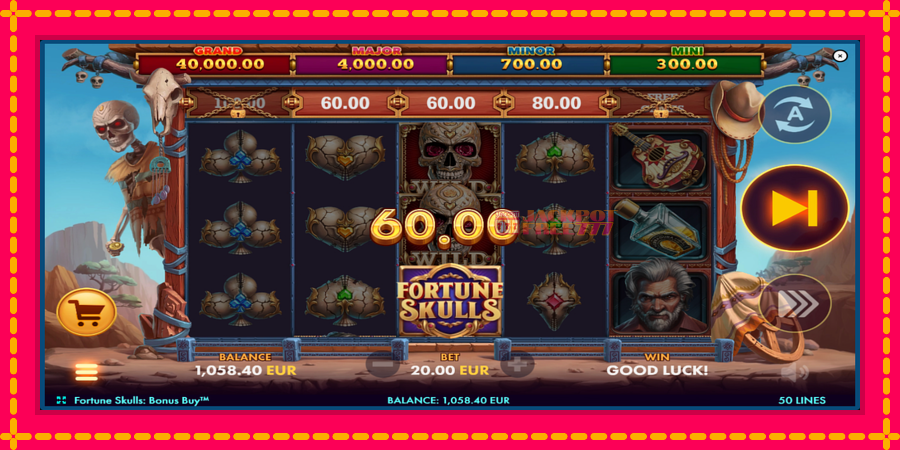 Fortune Skulls Bonus Buy автомат со уникатна механика, слика 3