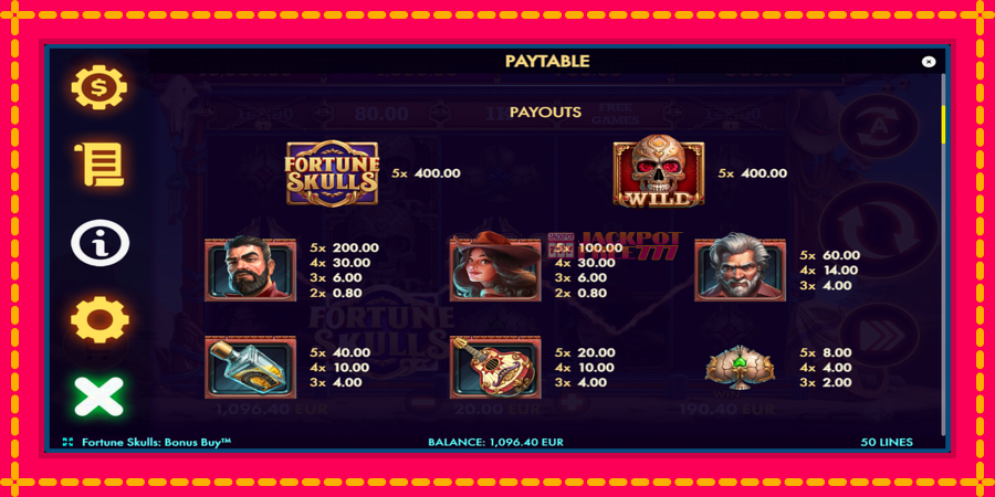 Fortune Skulls Bonus Buy автомат со уникатна механика, слика 6