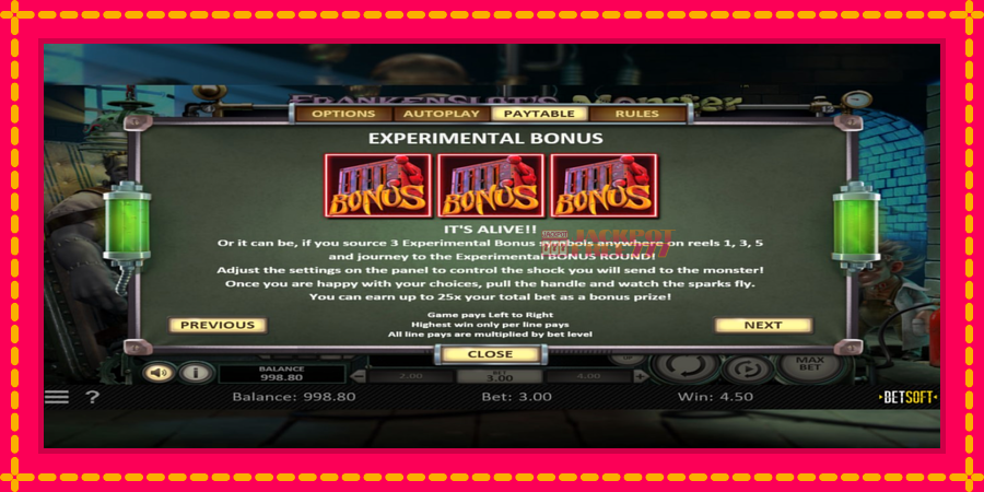 Frankenslots Monster автомат со уникатна механика, слика 5