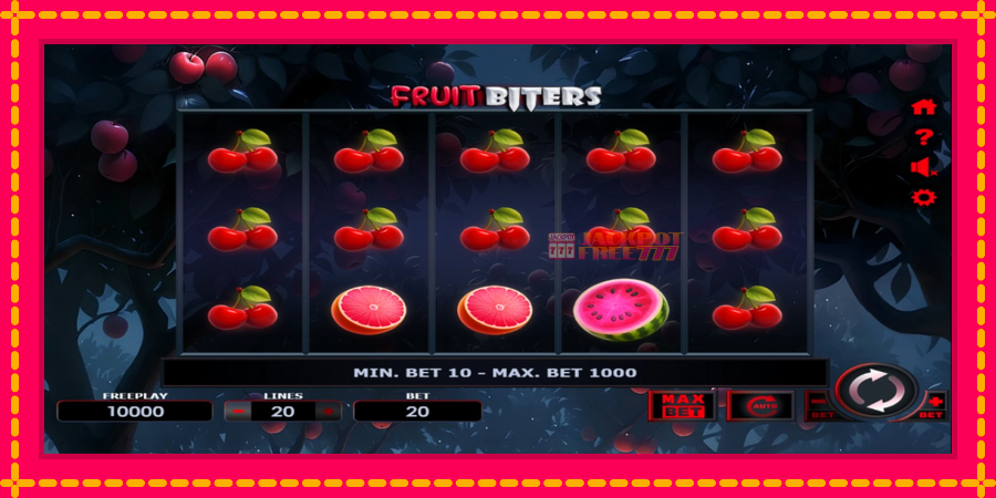 Fruit Biters автомат со уникатна механика, слика 1