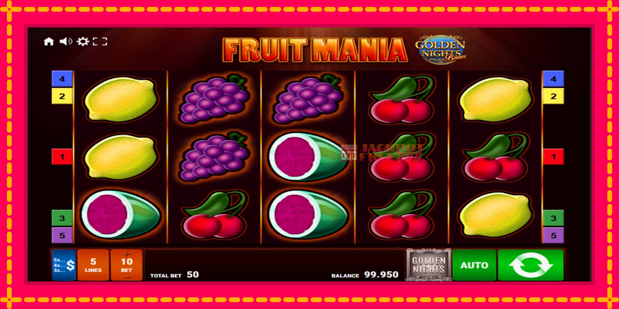 Fruit Mania Golden Nights автомат со уникатна механика, слика 1