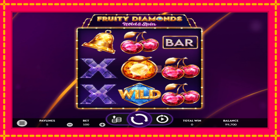 Fruity Diamonds автомат со уникатна механика, слика 2