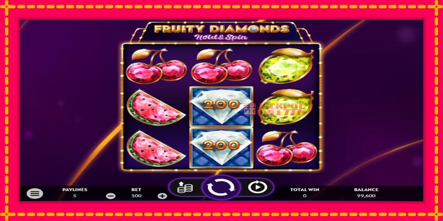 Fruity Diamonds автомат со уникатна механика, слика 3