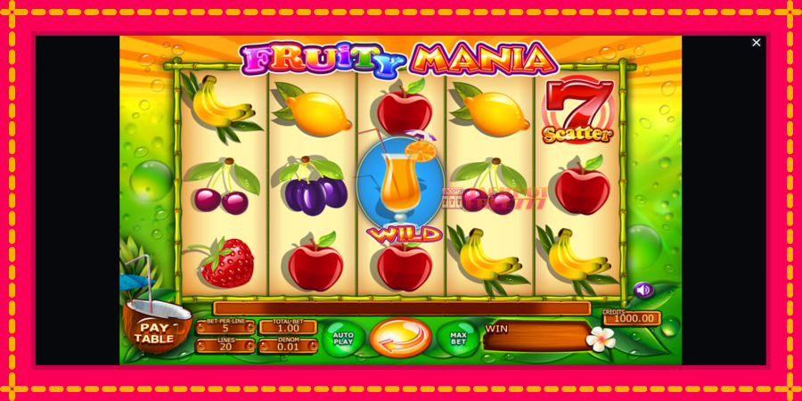 Fruity Mania автомат со уникатна механика, слика 1