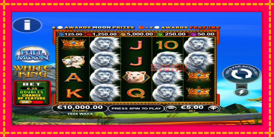 Full Moon: White King PowerPlay Jackpot автомат со уникатна механика, слика 1