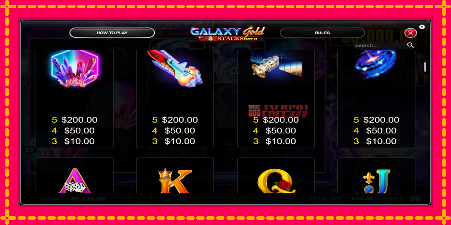 Galaxy Gold CashStacks Gold автомат со уникатна механика, слика 5