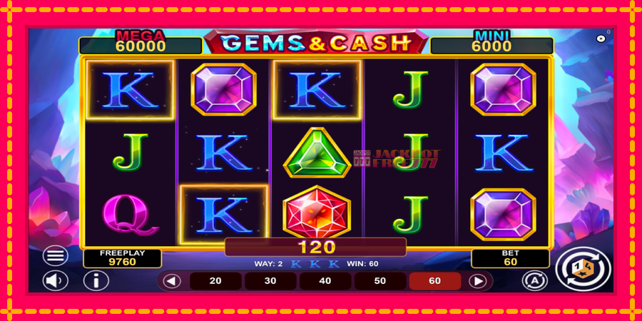 Gems & Cash автомат со уникатна механика, слика 3