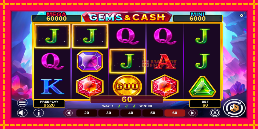 Gems & Cash автомат со уникатна механика, слика 4