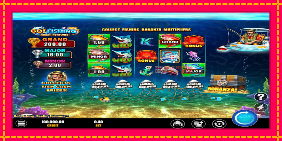 Go! Fishing: Reelin Fortunes автомат со уникатна механика, слика 2