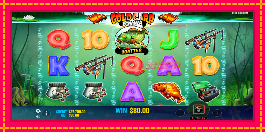 Gold Carp Bonanza автомат со уникатна механика, слика 4