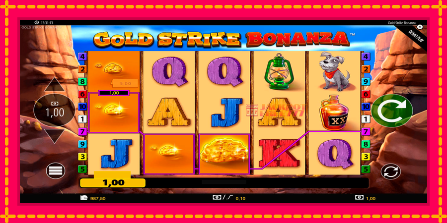 Gold Strike Bonanza автомат со уникатна механика, слика 5