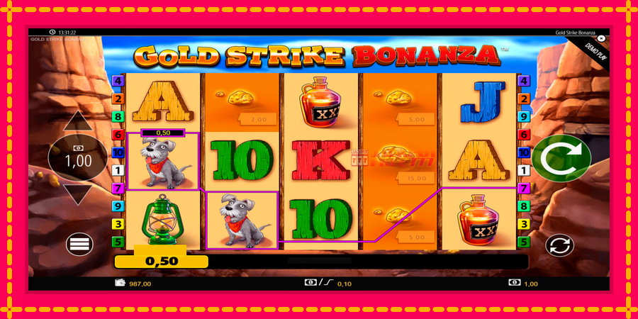 Gold Strike Bonanza автомат со уникатна механика, слика 6