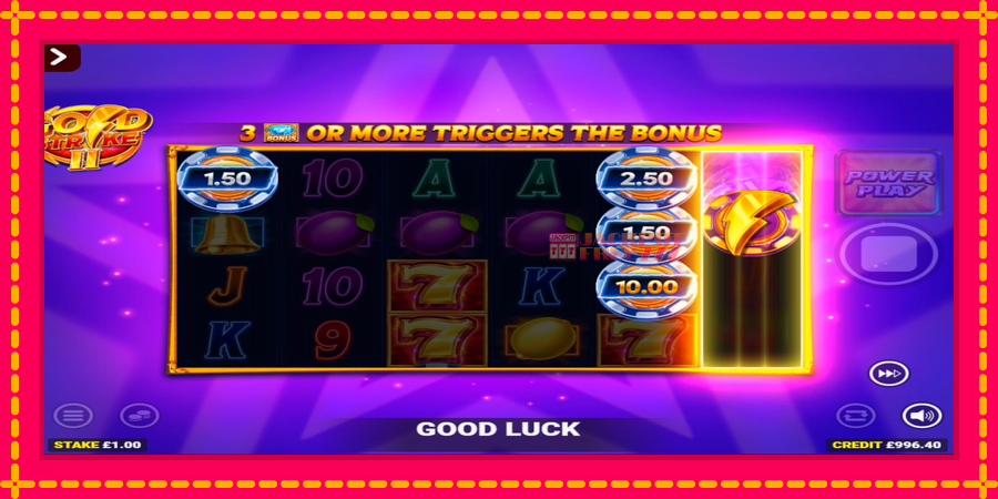 Gold Strike II Rapid Fire Jackpots автомат со уникатна механика, слика 4