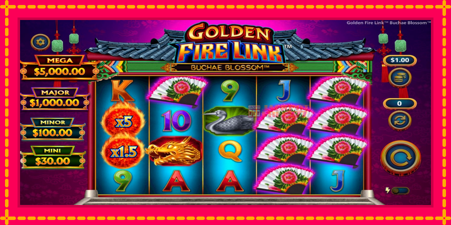 Golden Fire Link Buchae Blossom автомат со уникатна механика, слика 2