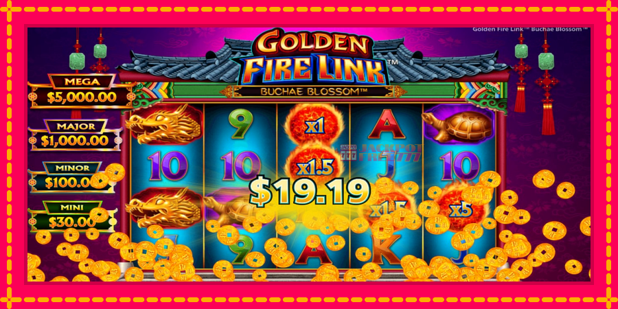 Golden Fire Link Buchae Blossom автомат со уникатна механика, слика 4