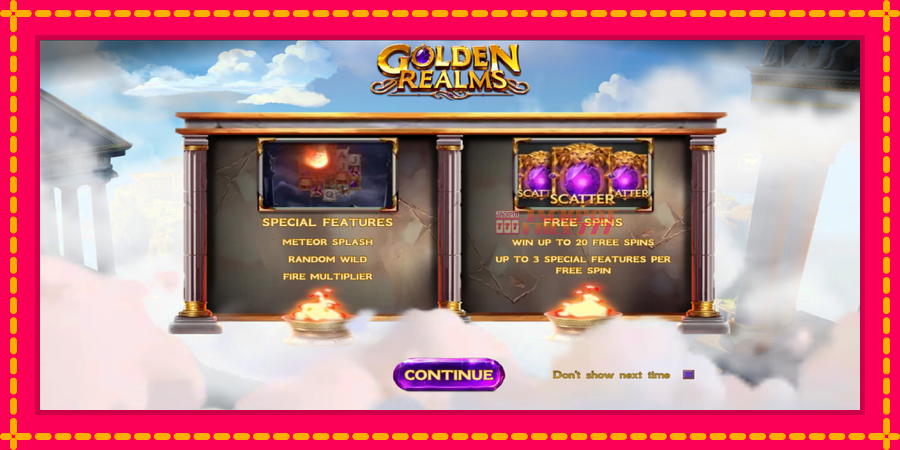 Golden Realms автомат со уникатна механика, слика 1