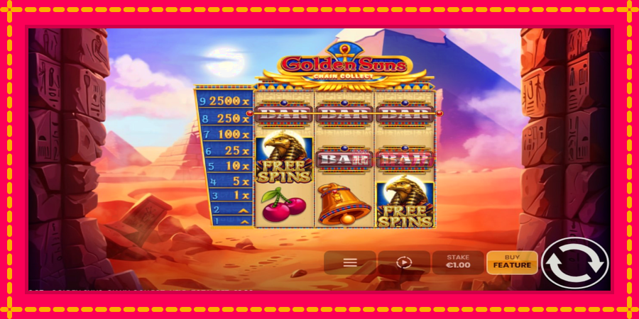 Golden Suns: Chain Collect автомат со уникатна механика, слика 3