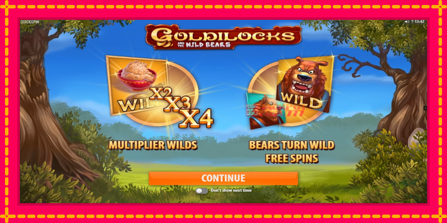 Goldilocks and the Wild Bears автомат со уникатна механика, слика 1