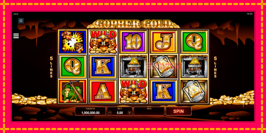 Gopher Gold автомат со уникатна механика, слика 1