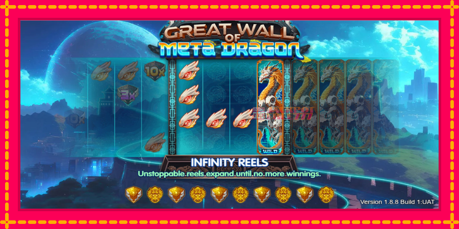 Great Wall of Meta Dragon автомат со уникатна механика, слика 1