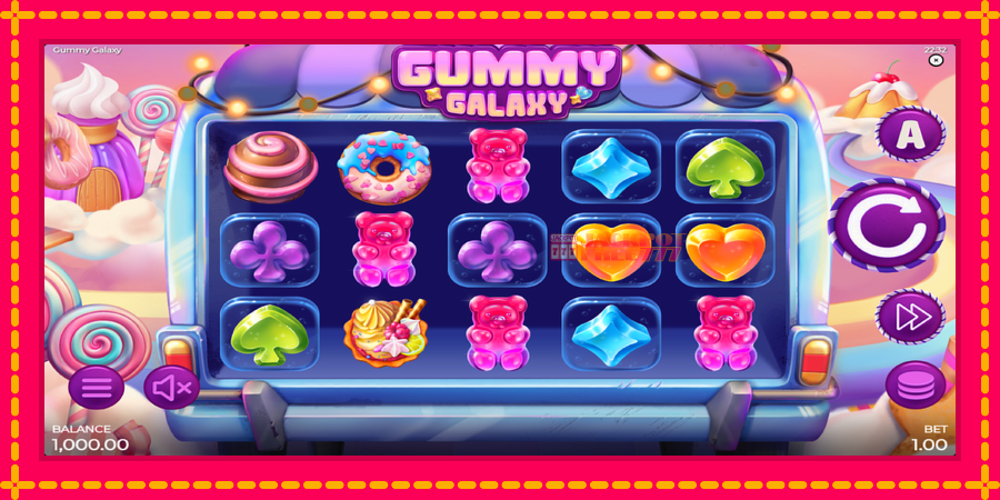 Gummy Galaxy автомат со уникатна механика, слика 2