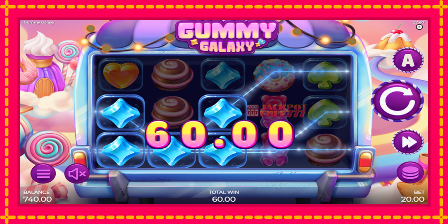 Gummy Galaxy автомат со уникатна механика, слика 4