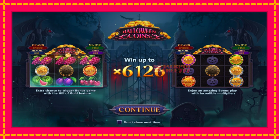 Halloween Coins Hold and Spin автомат со уникатна механика, слика 1