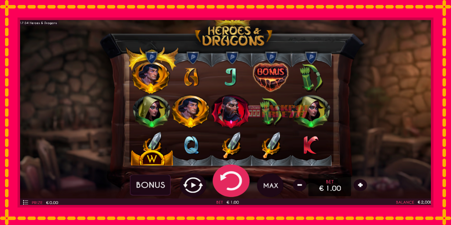 Heroes & Dragons автомат со уникатна механика, слика 2