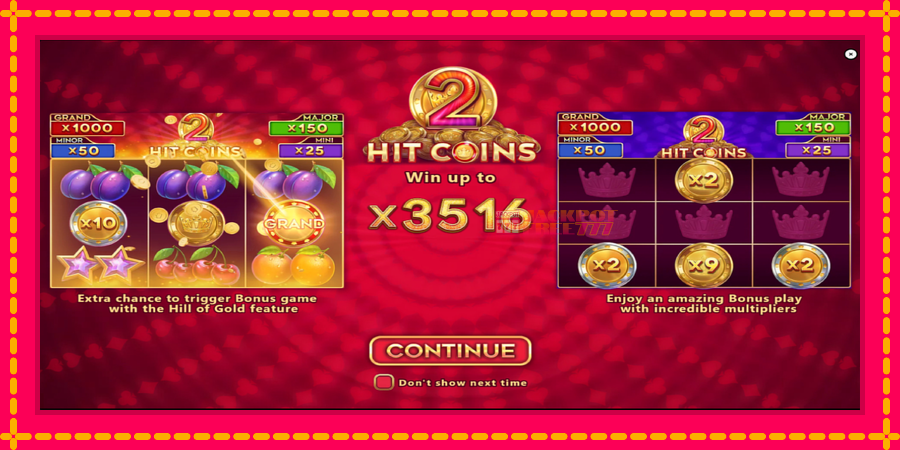 Hit Coins 2 Hold and Spin автомат со уникатна механика, слика 1