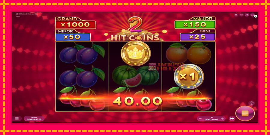 Hit Coins 2 Hold and Spin автомат со уникатна механика, слика 3