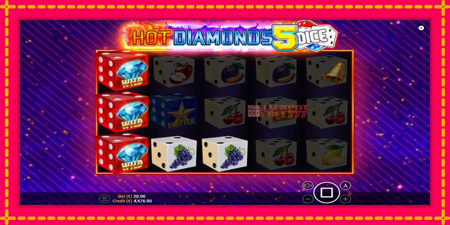 Hot Diamonds 5 Dice автомат со уникатна механика, слика 4