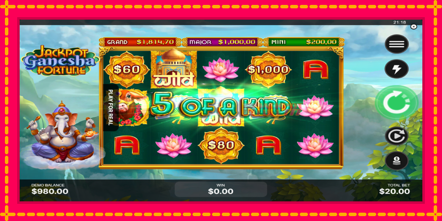 Jackpot Ganesha Fortune автомат со уникатна механика, слика 3